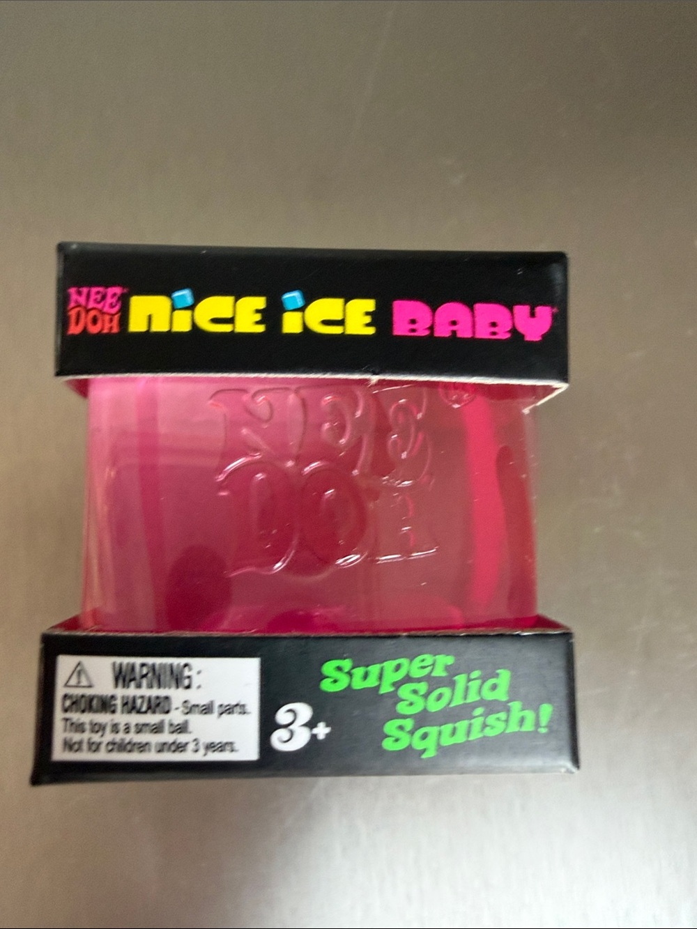 Nice Ice Baby Super Solid Squish! Pink Kids Toy- sealed new